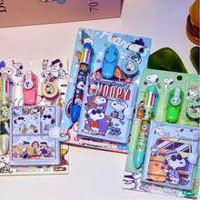 Bộ văn phòng phẩm Snoopy Peanut Comics 4 món/bộ, đồ dùng học tập 4 trong 1, quà tặng học sinh/tiệc tùng/mùa tựu trường (Kiểu ngẫu nhiên) - Nhiều màu - Xem 3