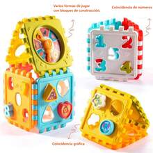 Juguete Niños Didáctico Educativo 6en1 Cubo Actividades Bebé - Amarillo - Ver 5