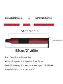 1 双可调节拇指加压护腕，男女通用健身举重护腕 - 彩色 - 查看 2