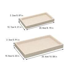 Bộ phụ kiện phòng tắm, Bộ tủ lavabo họa tiết đá sa thạch, Bình đựng xà phòng cầm tay, Cốc đựng xà phòng, Khay đựng xà phòng, Khay đựng bàn chải đánh răng - màu cát - Xem 9