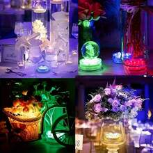 10 LED Pool Lights, Remote Control Color Changing Pool Atmosphere Lights, Waterproof RGB Ambiance Lighting For Pond, Swimming Pool, Aquarium, Bathtub - Suitable For Wedding, Fountain, Holiday Party - Multicolor - View 8