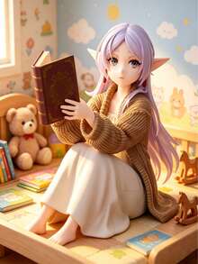Mô hình nhân vật hoạt hình Furiren, mô hình cô gái hoạt hình 2D, đồ sưu tầm trang trí, quà tặng. - Nhiều màu - Xem 4