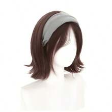 Wig Bando Wanita dengan Rambut Pendek Lurus, Bahan Wig Sintetis, Cocok untuk Pemakaian Sehari-hari, Mudah Dipakai dan Mudah Dibersihkan - MultiWarna - View 15