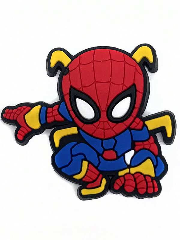13pcs Hole Shoe Charms, PVC Soft Jelly Shoe Decorations, Cartoon Superhero Shoe Clips, Suitable For Boys, Girls, Hollow Out Clogs, Sandals, Bracelets, Teens & Adults, Halloween