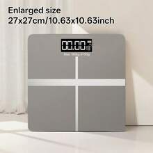 AVXLRQ 396 Digital Bathroom Scale With LCD Display & Temperature Suitable For KG/, High-Precision Weight Scale With Indicator, Platform For Use, Body Weight Monitor For, Ultra-Wide Platform Electronic Scale - Simplified Version - View 7