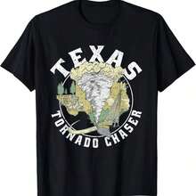 Texas Tornado Chaser T-Shirt - Black - View 6