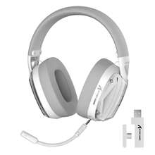 L60 Wireless Over-Ear Gaming Headset,40mm Drivers,Detachable Noise Cancelling Mic,Memory Foam Ear Pads,3 Modes USB Computer Headset - View 10
