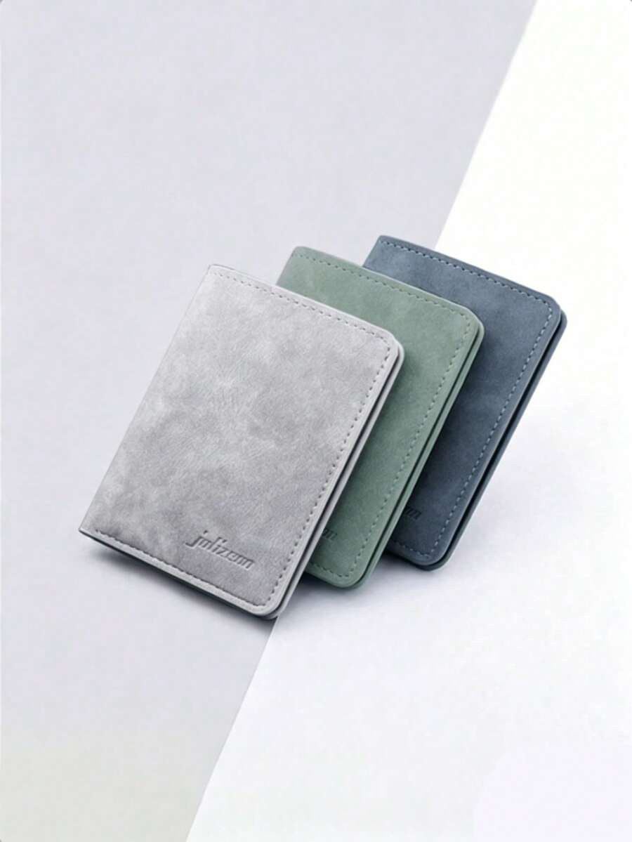 Multi-Color Matte Faux Leather Card Holder | Ultra-Thin Compact Card Case | Luxe Matte Finish For A Minimalist, Sophisticated Look | Multi-Compartment Wallet For IDs And Credit Cards | Perfect For Work, Commuting, Daily Use, And Campus Life | Ideal For Birthdays And Holidays | Precision-Stitched Reinforcement | Scratch-Resistant - Multicolor - View 1