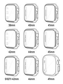 一套星空粉色金属表带和表壳，兼容 38mm、40mm、41mm、42mm、44mm、45mm、46mm、49mm，闪亮奢华优雅的钻石粉色表带和粉色一体式屏幕保护膜表壳，兼容 Ultra 3/2/1/SE/S11/S10/S9/S8/S7/S6 - 粉色 - 查看 12