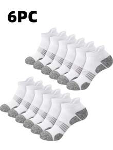30 Pairs New Black, White, Gray Men's Short Socks, Thin Knit Sports Socks, Breathable Quick-Dry Durable Short Socks, Men's Invisible Socks - Multicolor - View 22