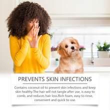 Coconut Deodorizing Deep Cleansing Dog Shampoo, Strong Odor Control, Suitable For Puppies And Cats, Natural Coconut Fragrance, PH Balanced - Multicolor - View 3
