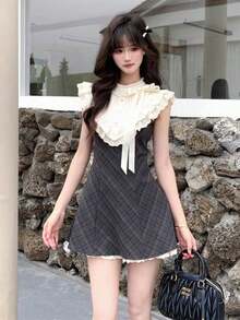 Women Midi Dresses - Xám - Xem 2