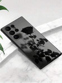 1 ốp lưng điện thoại TPU chống trượt cao cấp màu đen họa tiết hoa hồng, tương thích với Galaxy S26 Ultra/S26/S25 Ultra/S24 Ultra/S22/S21/A16/A36/A56/A55/A17/A52, thiết kế độc đáo, thẩm mỹ cao, phù hợp sử dụng hàng ngày và làm quà tặng. - màu đen - Xem 4