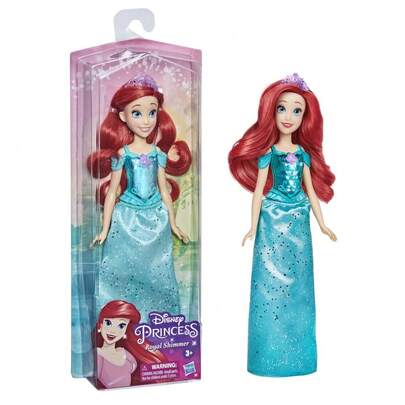 Disney Princess Royal Shimmer Ariel Fashion Doll With Sparkling Skirt And Accessories, Gift For Kids Girls Ages 3 And Up