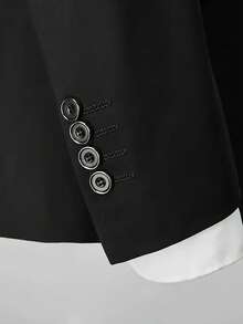 Men's Premium New Style Jacket And Pants 2 Pieces Suit, Suitable For Weddings, Parties, Graduation Ceremonies And Business Gatherings - Black - View 6