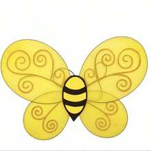 Bee Costume Set, Including Bee Headpiece And Wings, Unisex, Christmas Gift - Yellow - View 6