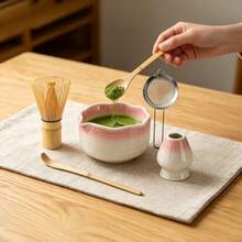 1 pieza/5 piezas Juego de té Matcha japonés, incluye tazón de Matcha, batidor de Matcha, taza de Matcha, revolvedor, cuchara de té, juego de tazón de té, herramientas de preparación de Matcha, herramientas para hacer postres y bebidas, caja de regalo japonesa, Juego de revolver Matcha Matsushiro, regalo de vacaciones para amantes del Matcha - Multicolor - Ver 2