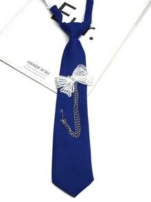 1 chiếc cà vạt hình bướm không cần thắt, phù hợp cho phong cách thường ngày, dạo phố, dự tiệc và đi học. - Nhiều màu - Xem 4