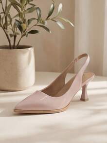 Geeyea Ladies' Pointed And Sexy High-Heeled Sandals, Designed To Enhance Height And Slimming, Suitable For Uniforms, Parties, Business, Dances, And Dates. - Baby Pink - View 1