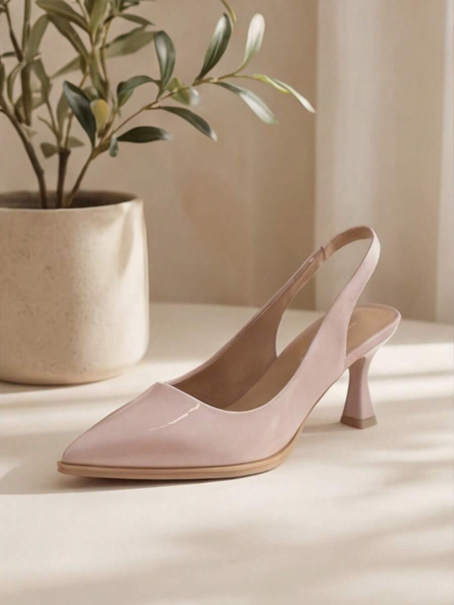Geeyea Ladies' Pointed And Sexy High-Heeled Sandals, Designed To Enhance Height And Slimming, Suitable For Uniforms, Parties, Business, Dances, And Dates. - Baby Pink - View 1