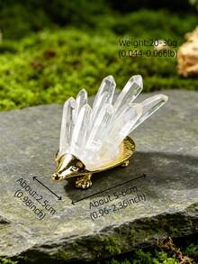 1个天然透明水晶刺猬摆件，家居/桌面疗愈水晶饰品，礼品 - 刺蝟 - 查看 10