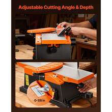 Spiral Benchtop Jointer, 6 In, 2 HP 12000 RPM Bench Top Wood Jointer, With 12-Blade Spiral Cutterhead, Up To 1/8 In Depth, Adjustable Fence, 6 X 23 In Cast Aluminum Table, For Woodworking DIY - 6 Inches, Spiral Blade - View 5