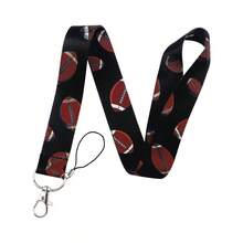 1pc Sports Ball Pattern Fashion Personalized Pull-Tab Card Clip, Basketball, Football, Rugby, Volleyball Printed Keychain Pendant Bag Charm, Student ID Bus Card Holder, Suitable For Office Workers And Students - Rectangle - View 10