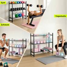 Rack d'haltères pour musculation - Noir - HA0994300 - Voir 2