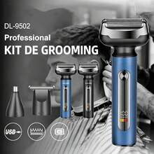 This Men's Electric Shaver Features A Floating Design With Three Curved Blades, A Type-C Interface For Fast Charging And Longer Battery Life, An IPX7 Water Resistance Rating, And Skin-Friendly Blades For A Smooth Shaving Experience. - 顏色隨機 - 查看 5
