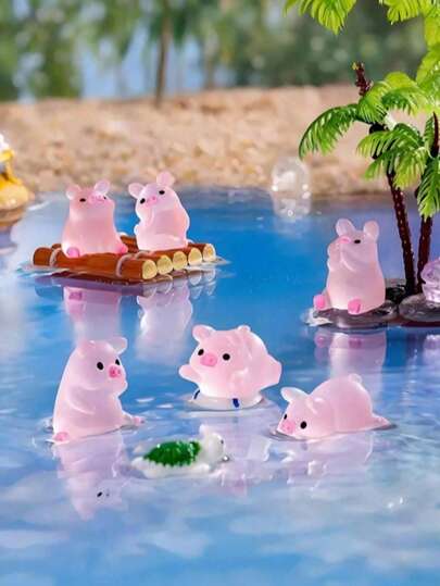 12/24 Chiếc Heo Hồng Mini Bằng Nhựa, Mô Hình Heo Nhỏ, Dùng Để Tự Làm Vườn Cổ Tích, Quà Tặng Tiệc Sinh Nhật, Đồ Thủ Công Tiểu Cảnh, Terrarium, Trang Trí Chậu Cây, Phụ Kiện Nội Thất Xe Hơi, Trang Trí Nhà Cửa, Kệ Sách, Cảnh Phòng Khách, Quà Nhét Túi Quà Tiệc Theo Chủ Đề (Kiểu Ngẫu Nhiên)