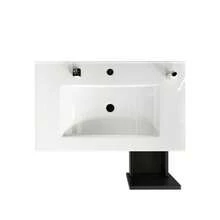75cm Bathroom Cabinet In White. Ample Storage Space: 1 Soft-Close Door And 3 Drawers. - Hitam - View 8