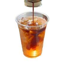 Bộ 10/15/20 cốc dùng cho đồ uống lạnh mùa hè, cốc cà phê, cốc trà sữa, cốc tráng miệng có nắp đậy, nắp giấy chống rò rỉ và ống hút. - trong suốt - Xem 5