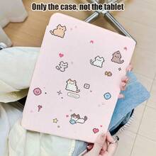 1pc Flip Cover Desktop Protective Case With Pen Slot, Cat, Heart, Star, Fish Patterns, 360 Degree Rotating Stand, Built-In Pen Slot, Compatible With Apple 10th Gen/ A16 11th Gen/ Air 11/ 5/ 9/ Air/ Pro 11/10th Gen Air 8 (M4) 2026 (11/13 Inch) Protective Case - Multicolor - View 8
