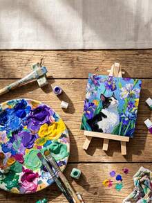 1/3 pezzi Mini cavalletto da esposizione in legno, cavalletto in legno supporto per numeri di tavolo per matrimoni, supporto per esposizione foto, forniture per artigianato e artisti, decorazione per la casa, cavalletto a treppiede per esposizione, supporto per cartellini da tavolo per matrimoni, supporto per esposizione dipinti, mini cavalletto, supporto multifunzionale per esposizione dipinti - Colore del legno - Visualizzare 9
