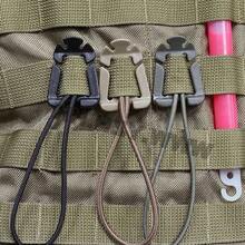 1 Piece Tactical Backpack Hook Set, Mixed-Color Nylon EDC Gear, Quick-Release Carabiner For Survival Tools, With Camping Bag Accessories - 1 Random Item - View 3