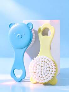 3pcs Baby Grooming Set, Newborn Comb, Soft Silicone Face Brush - Multicolor - View 5