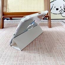 1 chiếc ốp lưng máy tính bảng in hình cá heo dễ thương, có khe cắm bút, chân đế từ tính đa góc và chức năng tự động tắt/mở màn hình, tương thích với iPad Pro/Air, , Pad 5/6/7, Matepad, Honor Pad. - Nhiều màu - Xem 9