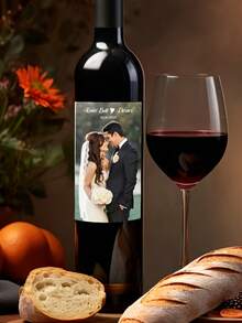 Customized Bottle Labels, Personalized Design And Text, Suitable For Weddings, Parties, Holidays And Corporate Events, High Adhesive Decorative Stickers - Multicolor - View 5