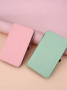 18/24pcs Green Manicure & Pedicure Set, Stainless Steel Pink Nail Clippers, Cuticle Scissors, Nail Files, With Durable Storage Box, Nail Care Accessories For Toenail Grooming - Pink - View 4