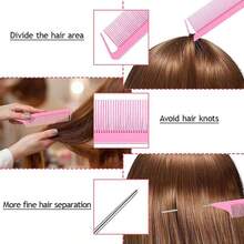 Bộ dụng cụ tạo kiểu tóc 3/7 món, bao gồm lược kết hợp và bình xịt liên tục - Lược gỡ rối, lược đuôi nhọn, vòng tạo kiểu tóc tết, lược chải viền tóc và bình xịt - Bộ dụng cụ tạo kiểu tóc chuyên nghiệp, dùng để tạo kiểu tóc thêm phần hấp dẫn. - Nhiều màu - Xem 8