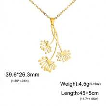 Dây chuyền hoa bồ công anh bằng thép không gỉ, trang sức thời trang dành cho phù dâu. - Bộ sưu tập Dandelion - Xem 12