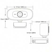 4K高清电脑摄像头，带麦克风、补光灯、语音通话、视频会议功能，适用于学生课堂、网络、办公等场景 - 10个装 - 查看 3
