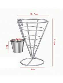 3 chiếc giỏ đựng khoai tây chiên kiểu Mỹ sáng tạo, giỏ đựng đồ ăn nhẹ mini bằng sắt rèn hình gà rán, giỏ đựng khoai tây chiên kiểu nhà hàng phương Tây. - Nhiều màu - Xem 13