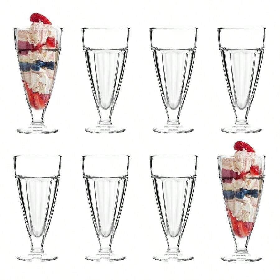 Argon Tableware Ice Cream Sundae Glasses - 350ml - 8 - 查看 1