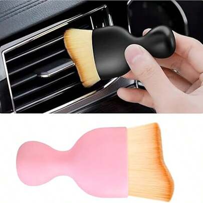 1PC Car Cleaning Brush Features Dreamily Soft Bristles And A Cute, Compact Design, Perfectly Tailored For Female Car Owners. Its Refined Minimalist Style Perfectly Fits Art-Wedding-Home Decor, Doubling As An Elegant Decorative Piece For Indoor Display. Suitable For Personal Daily Use As Well As Exquisite Gift Giving.
