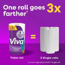 Signature Cloth Paper Towels, 8 Triple Rolls, 129 Sheets Per Roll - 1032&1 - 查看 6
