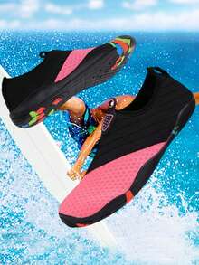 Women's Water Shoes, Beach Shoes, Sock Shoes, Outdoor Sports Shoes, Surfing, Swimming, Kayaking And Diving Shoes, Suitable For Indoor And Outdoor Use, Comble And Soft - Pink - View 3