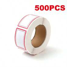 500pcs Waterproof Blank Sticker Labels, Office Supplies Removable Adhesive Tags, Handwritten Packaging Labels - Multicolor - View 12