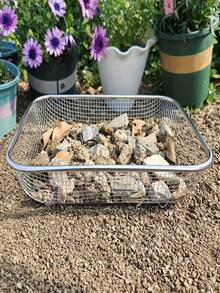 1pc Stainless Steel Garden Soil Sieve, Multi-Size Square Drainage Basket Mesh, Suitable For Soil Screening, Succulent Soil Filtration And Aquarium Substrate Filtering, Ideal For Gardening Enthusiasts, Potting Soil Screening, Compost Sifting, Sand And Gravel Separation, Indoor And Outdoor Plant Care Tool, Farmhouse Garden Accessory, Multi-Purpose Household Sieve For Seed Sorting, Pet Bedding Cleaning - One Size - View 4