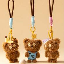 Miniso 1pc Bob & Tim Series Tim Pendant, Cute Cartoon Pattern, Lightweight Fashionable Versatile, Suitable For Daily Wear And Decoration, Perfect Gift For Students, Office Workers And Friends - Multicolor - View 2